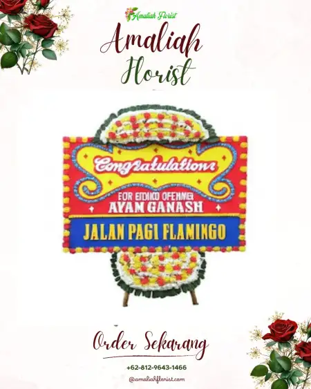 Sewa Papan Bunga Terate